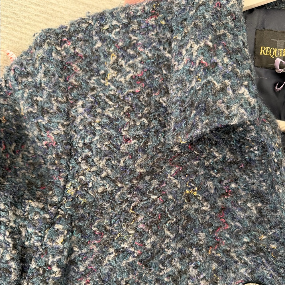 Navy Multicolor Tweed Jacket - image 3